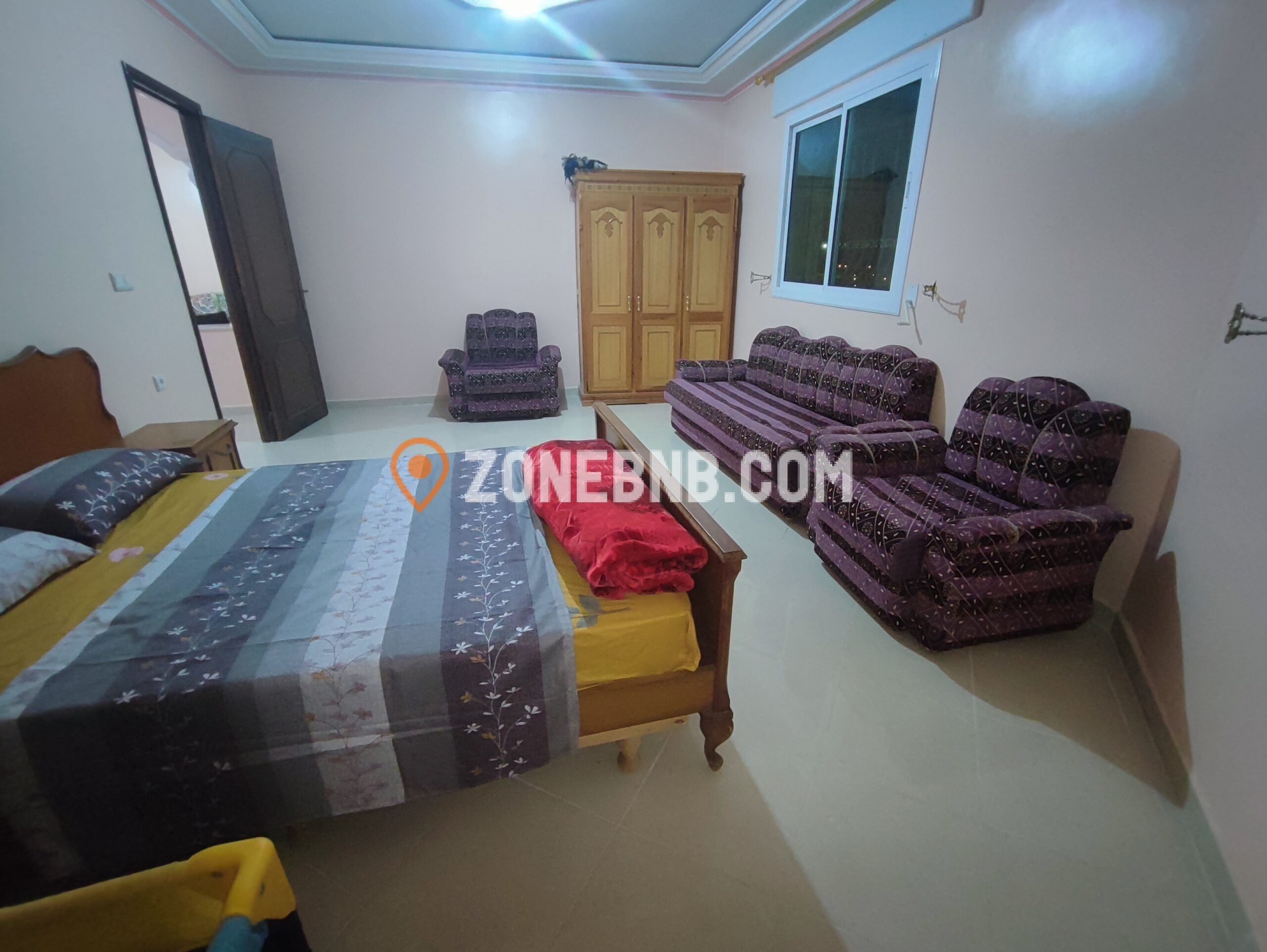 Tanger bnb etage 2 chambre lit 2 personnes