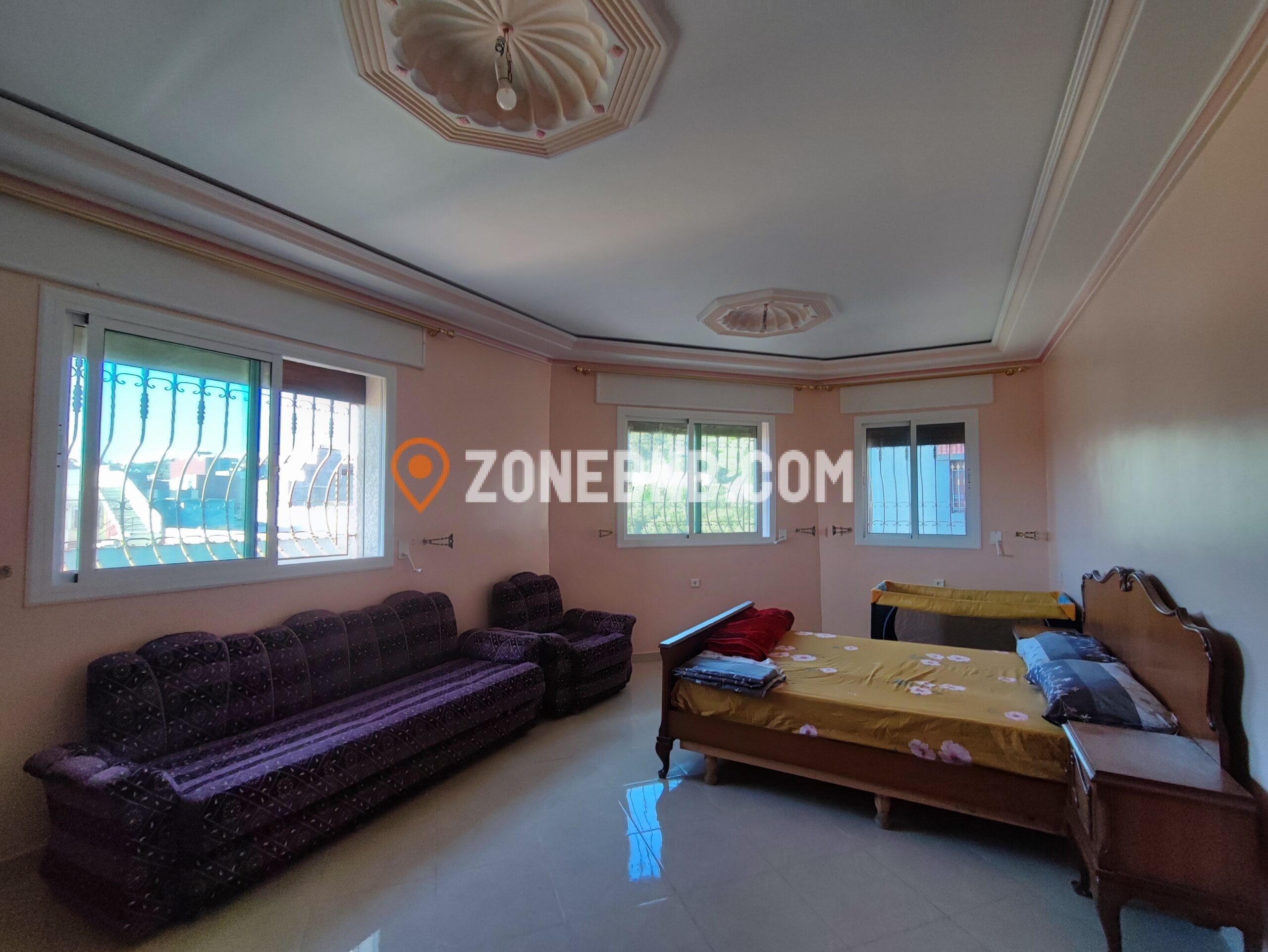 Appartement bnb Tanger 2eme etage chambre lit 2 personnes